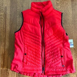 Michael Kors light puffer vest, red, women’s, XL. NWT